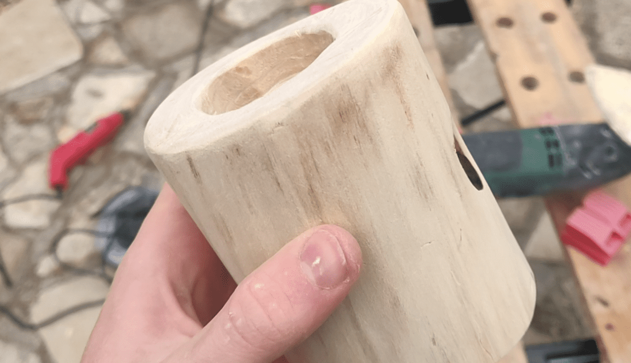 A smooth and clean piece of wood rotates to show all sides of the piece.